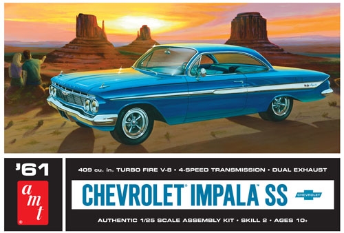 Bild p� Byggmodell bil - 61 Chevy Impala SS - 1:25 - AMT