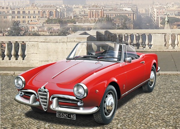 RC Radiostyrt Byggmodell bil - Alfa Romeo Giuletta Spider 1300 - 1:24 - IT