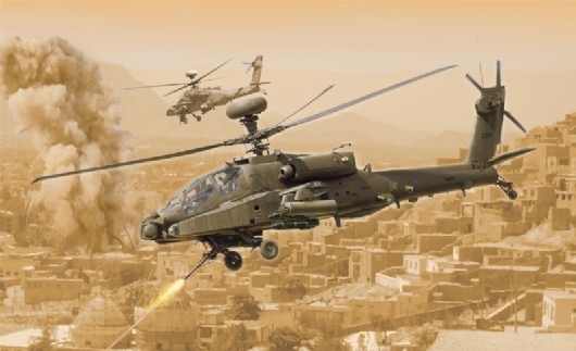 RC Radiostyrt Byggmodell helikopter - AH-64D Apache Longbow - 1:48 - IT
