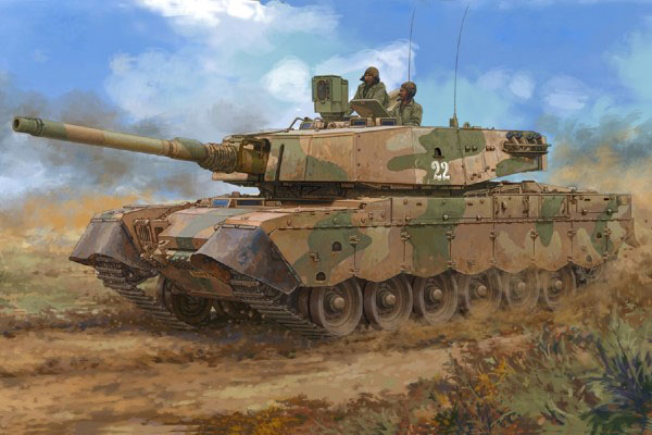 RC Radiostyrt Byggmodell stridsvagn - South African Olifant MK1B MBT - 1:35 - HB