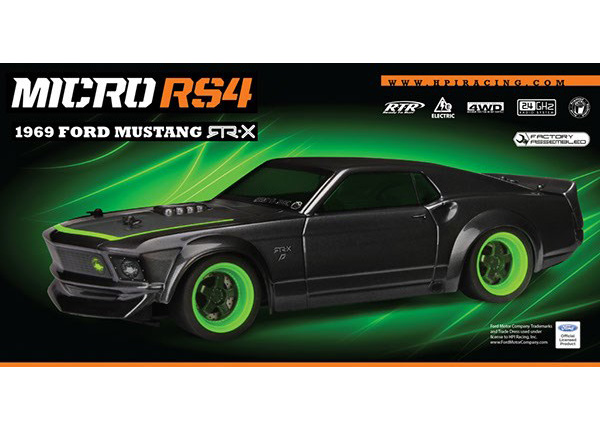 Radiostyrda bilar - 1:18 - MICRO RS4 1969 FORD MUSTANG - 2,4Ghz - RTR