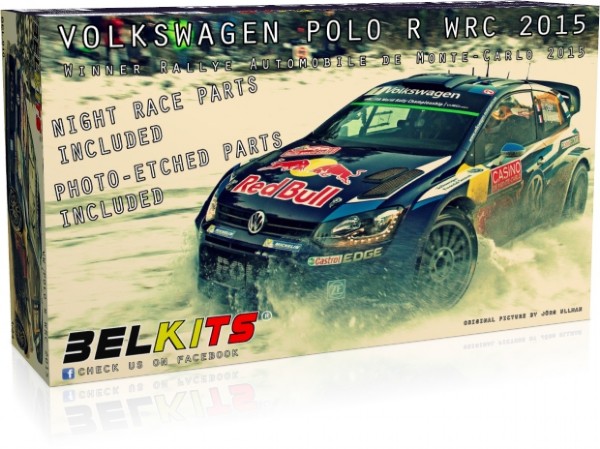 RC Radiostyrt Byggmodell Bil - Volkswagen Polo R WRC 2015 - 1:24 - Bk