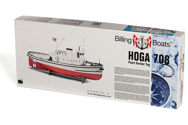 RC Radiostyrt Byggmodell träbåt - Hoga Pearl Harbor Bogserbåt - 1:50 - BB