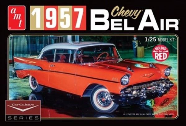 RC Radiostyrt Byggmodell bil - 1957 Chevy Bel Air - 1:25