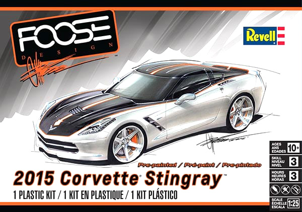 RC Radiostyrt Byggmodell bil - 2015 Corvette Stingray - 1:25 - Revell