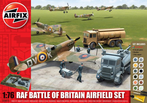 RC Radiostyrt Byggmodell - RAF Battle of Britain Airfield set - 1:76