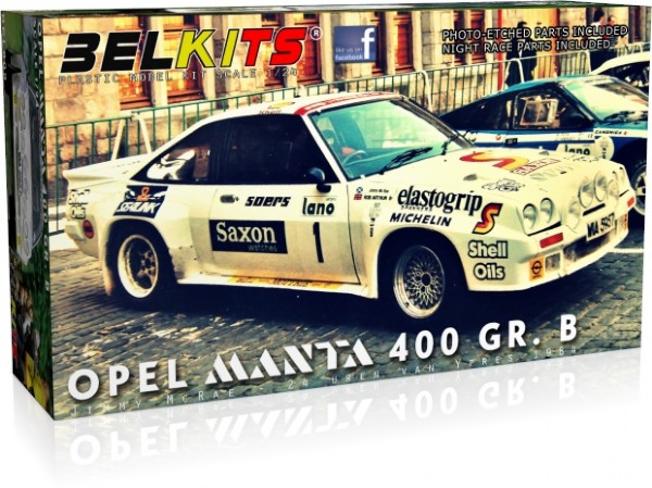RC Radiostyrt Bil byggmodell - Opel Manta 400 gr. - 1:24 - Belkits
