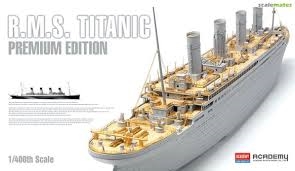 RC Radiostyrt Byggmodell Båt - R.M.S Titanic Premium Ed. LED - 1:400 - Academy