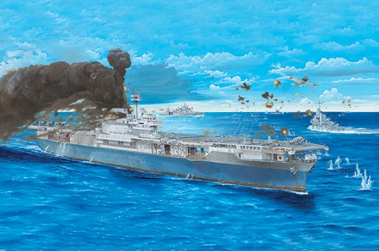 RC Radiostyrt Byggmodell krigsfartyg - Yorktown CV-5 - 1:200 - Trumpeter