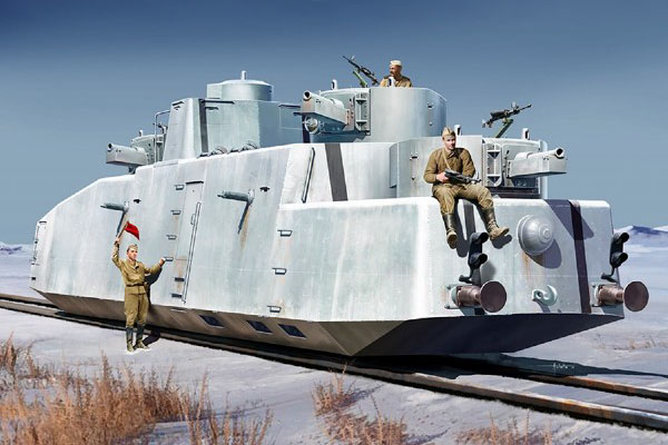 Bild p� Byggmodell Lok - Soviet MBV-2 ?late KT-28 GUN? - 1:35 - HobbyBoss