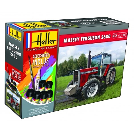 RC Radiostyrt Byggmodell Traktor - Massey-Ferguson 2680 - 1:24 - Heller