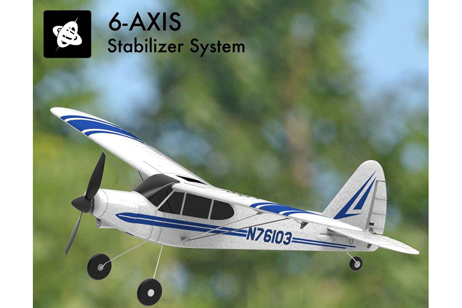 Radiostyrd flygplan - Super cub 500 - 2,4Ghz - SRTF