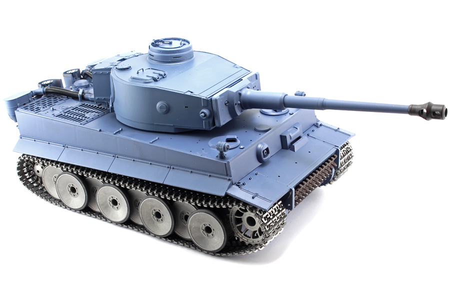 Demo - Radiostyrd stridsvagn - 1:16 - TigerTank METALL Upg. - s.airg. rök & ljud - RTR