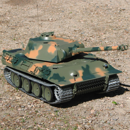 Radiostyrd stridsvagn - 1:16 - PanterTank V6 METALL Upg. - 2,4Ghz - RTR