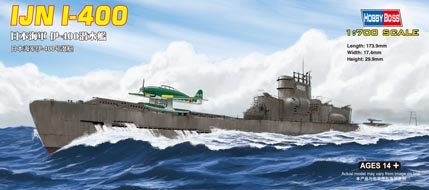 RC Radiostyrt Byggmodell ubåt - Japanese I-400 Class - 1:700 - HobbyBoss