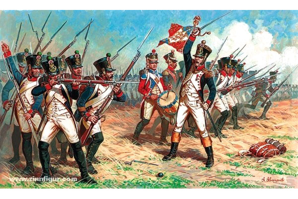 RC Radiostyrt Byggmodell - Franska infanteriet Napoleonkrigen - 1:72 - Zvezda