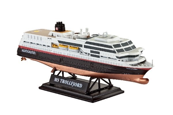 RC Radiostyrt Byggmodell båt - Hurtigruten 125th Anniversary - 1:1200 - Revell