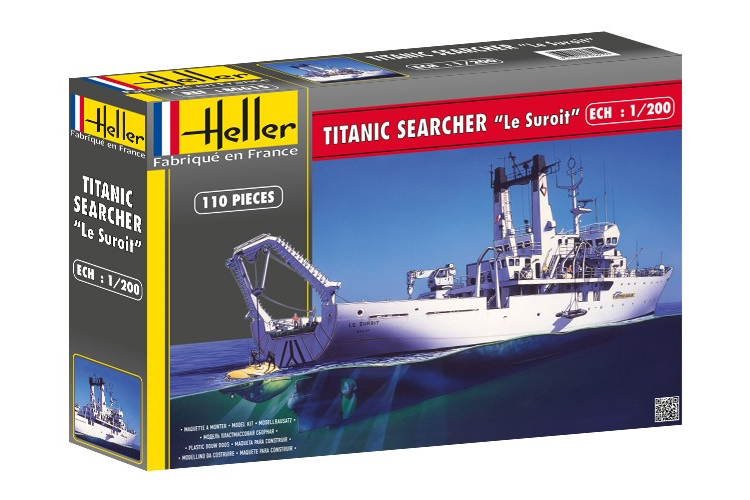 RC Radiostyrt Byggmodell båt - Titanic Searcher - 1:200 - Heller
