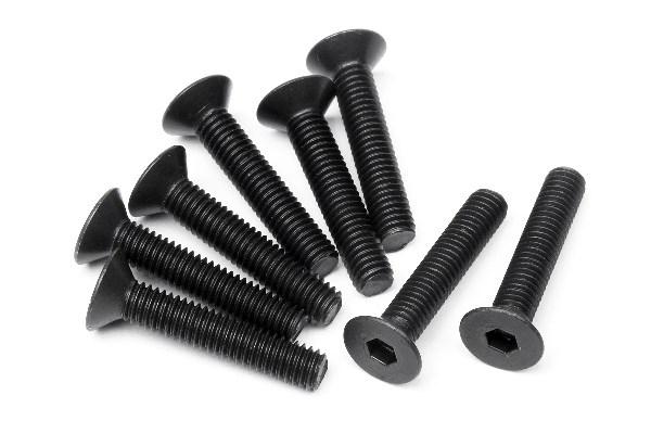 RC Radiostyrt Flat Head Screw M3X16Mm (Hex Socket/8Pcs)