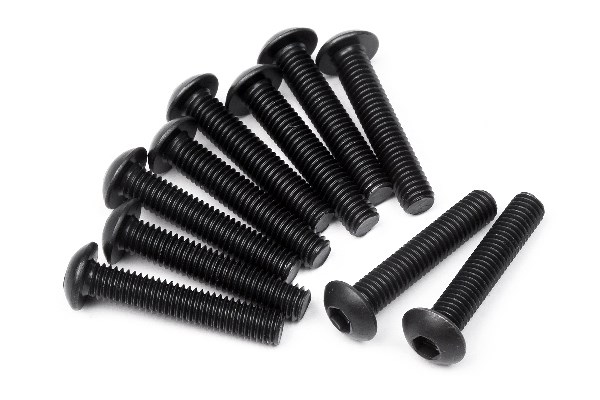 RC Radiostyrt Button Head Screw M3X16Mm (Hex Socket/10Pcs)