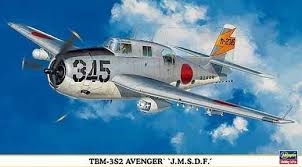 RC Radiostyrt Byggmodell flyg - TBM-3S2 Avenger J.M.S.D.F. - 1:72 - Hasegawa