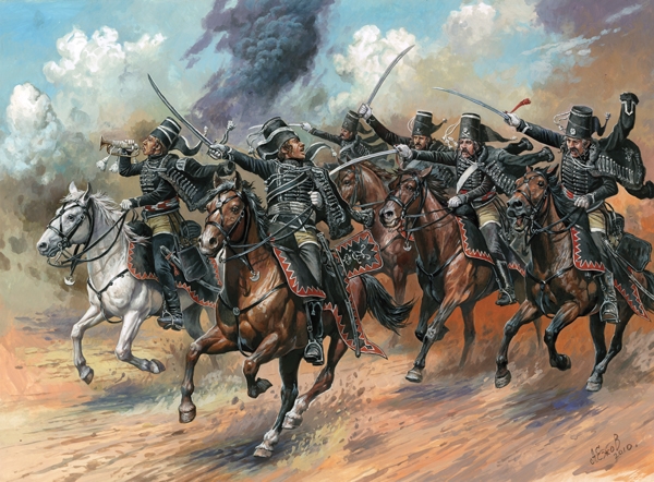 RC Radiostyrt Byggsats - Black Hussars, Frederick II of Prussia - 1:72 - Zvezda