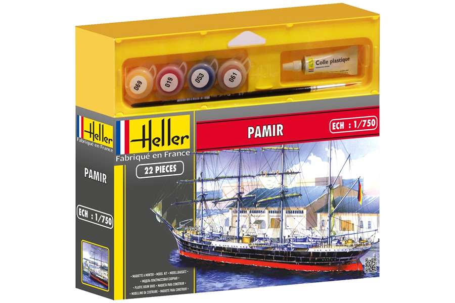 RC Radiostyrt Byggmodell - Pamir, med färg, lim och pensel - 1:750 - Heller