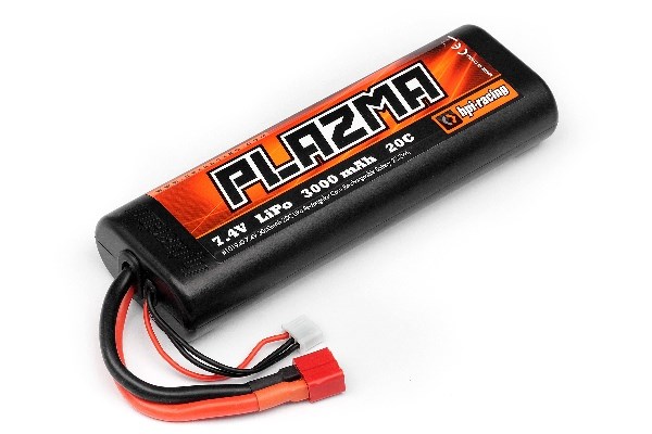 RC Radiostyrt Batteri - 7,4V 3000mAh Li-Po - Plazma