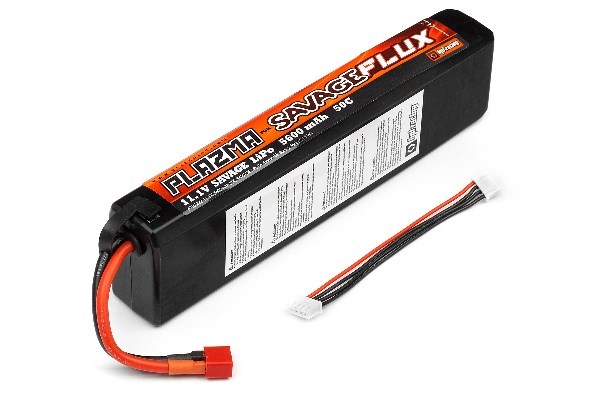 RC Radiostyrt Batteri - 11,1V 5600Mah LiPo - 50C - T-kontakt - Plazma