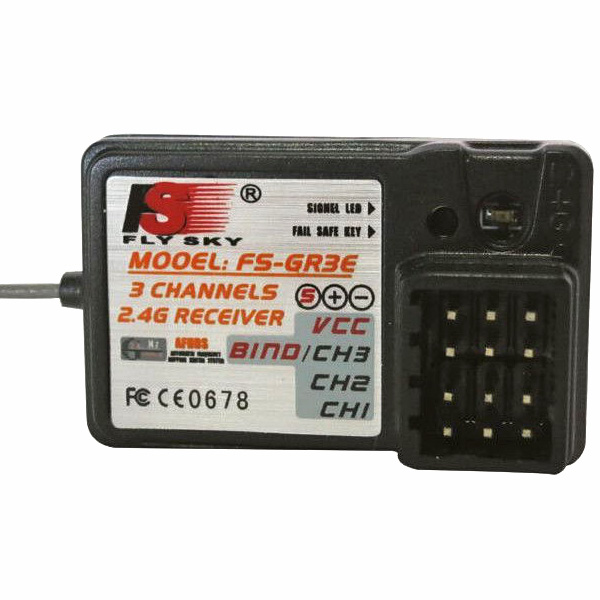 Sändarpaket - 3CH 2,4GHz - FlySky GT2B + GR3E