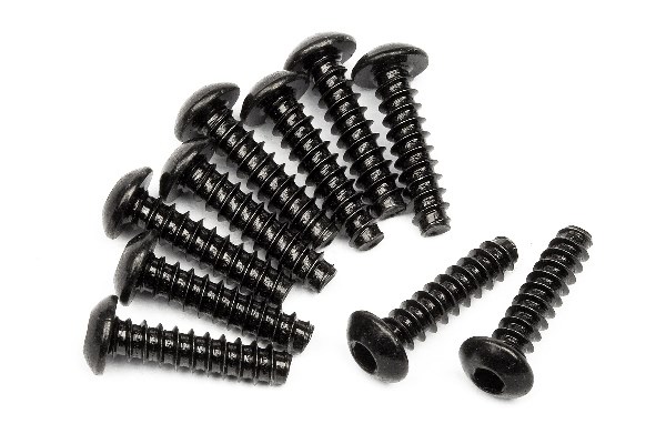 RC Radiostyrt Tp. Button Head Screw M3X12Mm (Hex Socket/10Pcs)