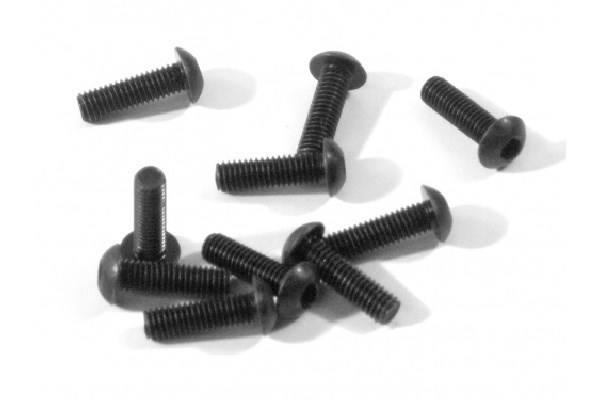 RC Radiostyrt Button Head Screw M3X10Mm (Hex Socket/10 Pcs)