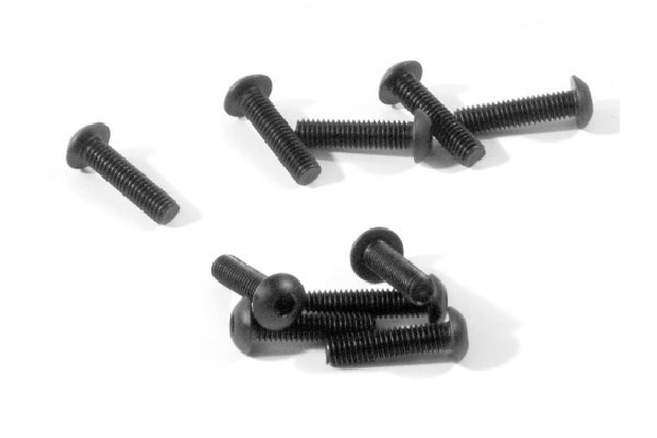 RC Radiostyrt Button Head Screw M3X12Mm (Hex Socket/10 Pcs)