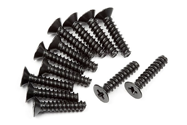 RC Radiostyrt Tp. Flat Head Screw M2.6X12Mm (12Pcs)