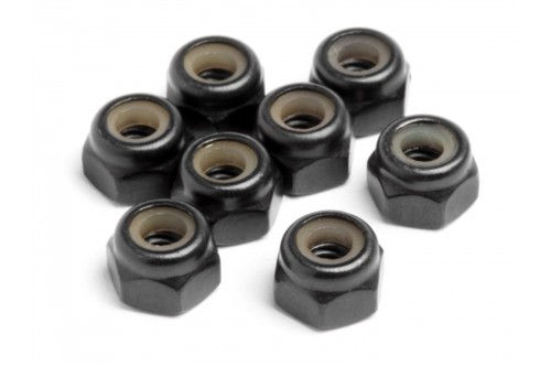 RC Radiostyrt Nylon Nut M4 - 02055