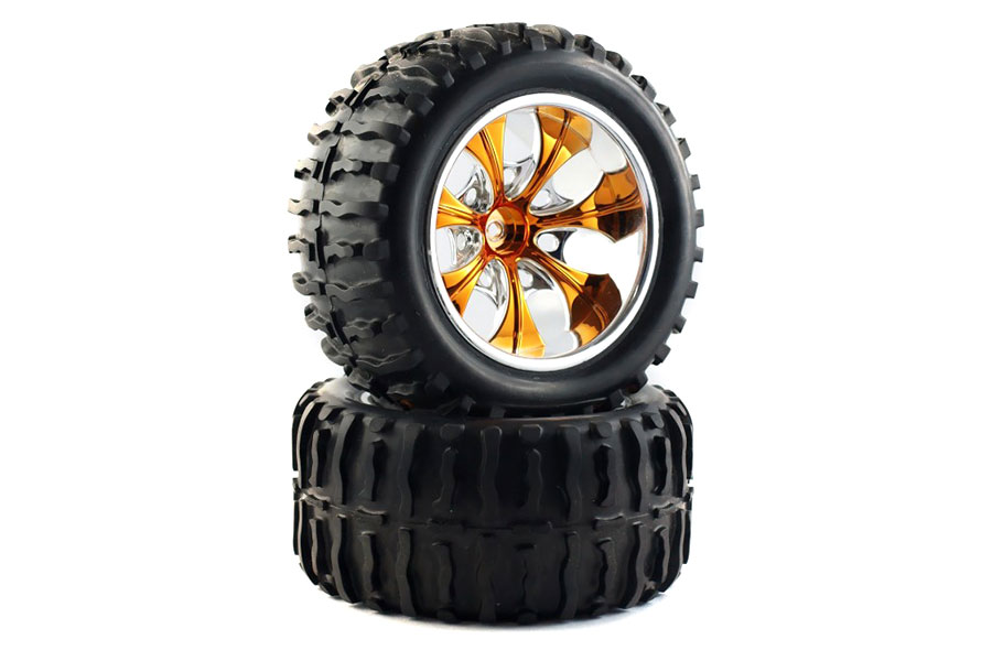 Bild p� Wheel HSP Brontosaurus 1:10 2 pcs - Chrome