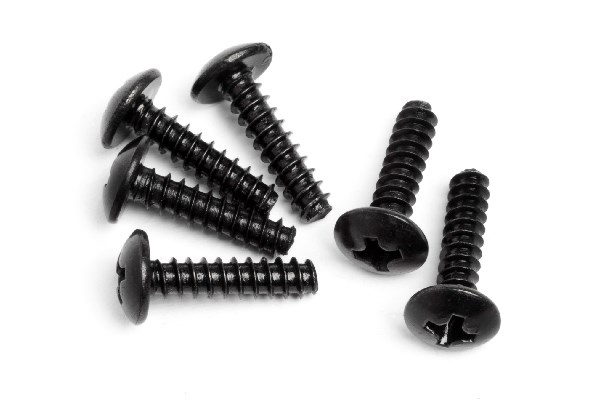 RC Radiostyrt Round Head Screw M3x12mm 6Pcs - All Strada