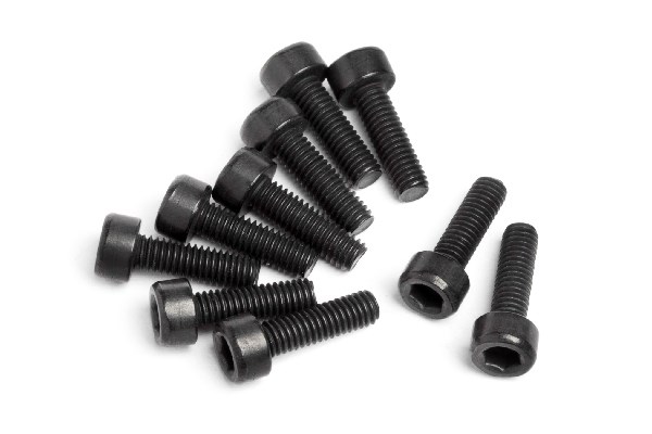 RC Radiostyrt Cap Head Screw M3x10mm 10pcs - All Strada