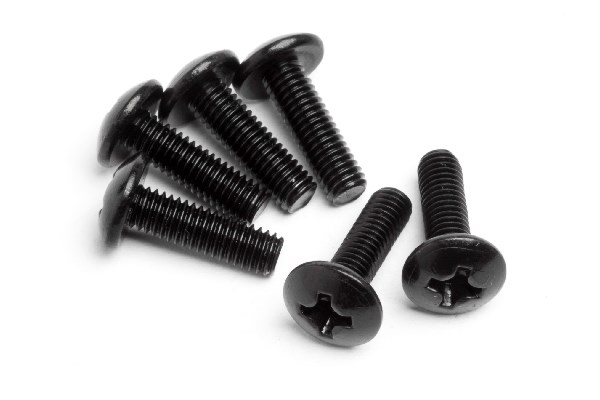 RC Radiostyrt Round Head Screw M3x10mm 6Pcs - All Strada