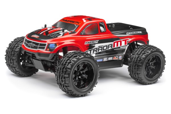 RC Radiostyrt MONSTER TRUCK PAINTED BODY RED - MT