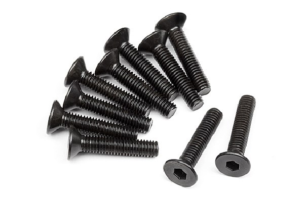 RC Radiostyrt FLAT HEAD SCREW M3X15MM 10 PCS - All Strada