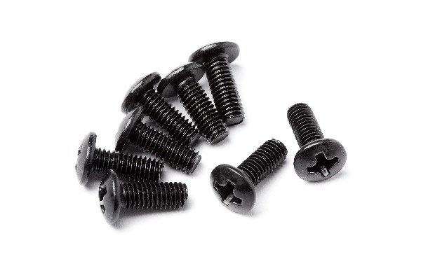 RC Radiostyrt Button Head Screw M3x8 8pcs - XB,XT