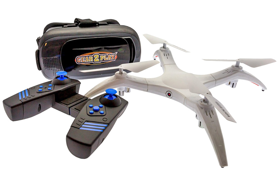 Demo - Radiostyrd Dron - FPV Detachable drönare - VR glasögon - RTF