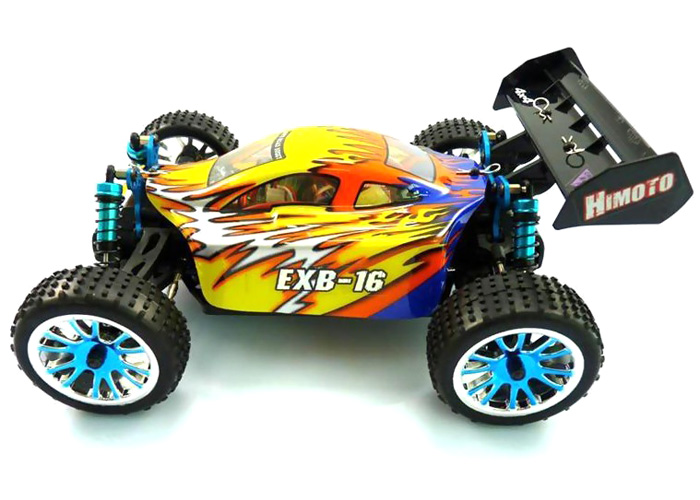 Demo - Radiostyrda bilar - 1:16 - Himoto Exb-16 BL 4wd - Gul - 2,4Ghz - RTR