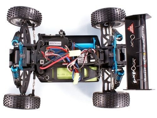 Demo - Radiostyrda bilar - 1:16 - Himoto Exb-16 BL 4wd - Gul - 2,4Ghz - RTR