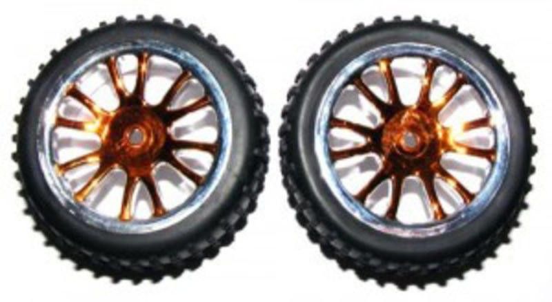 RC Radiostyrt Rear Wheels Complete 2pcs - 85024-pro