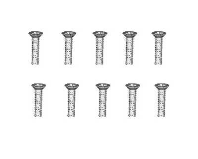 RC Radiostyrt Countersunk Self Tapping Screws 2.6*8 - 86084