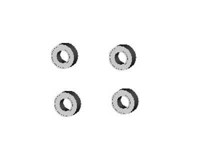 RC Radiostyrt Oil bearings 8x4x3 - 4pcs - 86087