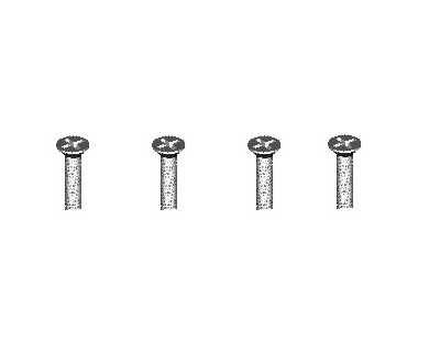 RC Radiostyrt Countersunk Screws 2.6*6 - 86080