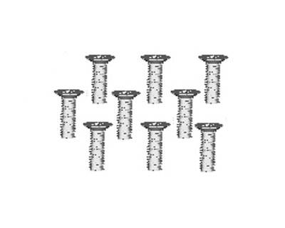 RC Radiostyrt Countersunk Self tapping Screws 2.6*6 - 86078